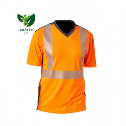 T-SHIRT HAUTE VISIBILIT&Eacute; MANCHES COURTES 100% POLYESTER RECYCL&Eacute; POITIERS