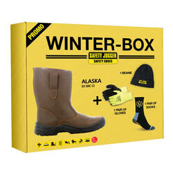 Box bottes fourr&eacute;es cuir + gants + chaussettes + bonnet POITIERS